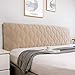 uyeoco Épaissir Housse De Tete De Lit 160/140/180 Extensible Housse Tête De Lit De Protection Anti-poussière pour tête de lit rembourrée en Tissu Tout Compris (Color : Camel, Size : 130cm)