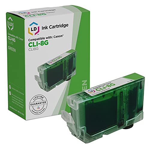 LD Compatible Ink Cartridge Replacement for Canon CLI8G 0627B002 (Green)