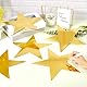 SOFPLATE 36 Stück 11 Zoll Große Goldene Stern Ausschnitte Aus Papier Glitzersterne Doppelseitig Bedruckt Glänzende Glitzer Schimmernde Kunst Konfetti Ausschnitte Für Heimwerker Pinnwand Klassenzimmer