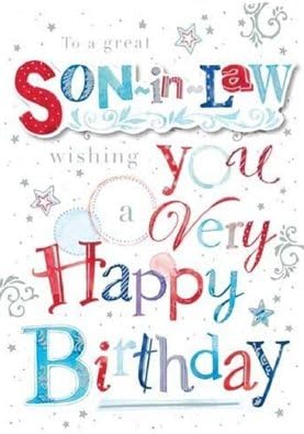 Greeting Card (LD9984) Son in Law Birthday - Wishes - Foil Embossed Finish