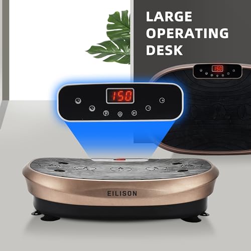 Image of EILISON FITABS 3D Vibration Plate Exercise Machine with Seat - Ocsillation, Pulsation + Vibration Platform, Push Up | Vibration Machine for Lymphatic Drainage, Recovery (Fitabs Brown)