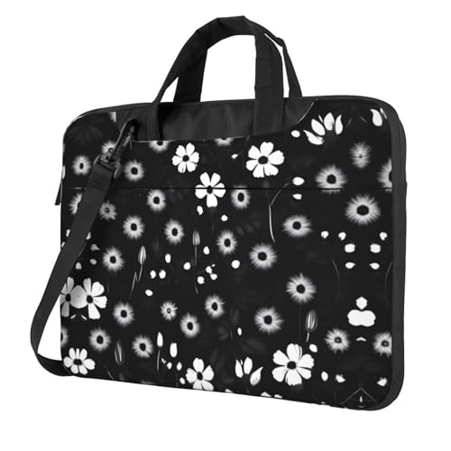 Sac d'ordinateur portable 14 pouces à motif floral et poignée