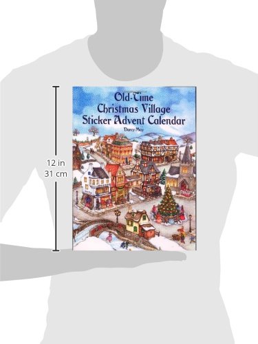 Old-Time Christmas Village Sticker Advent Calendar