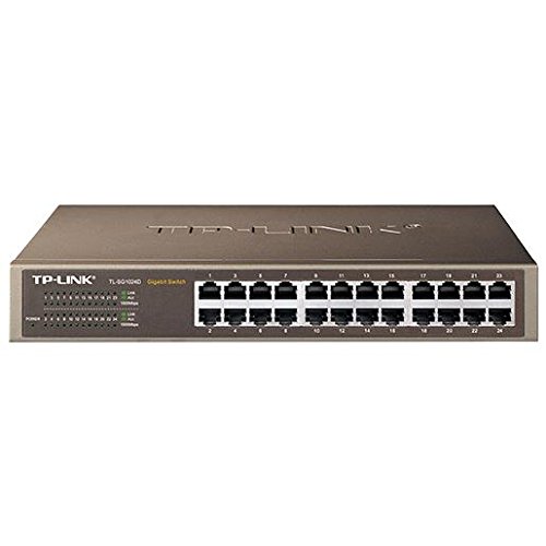 TP-Link TL-SG1024D Switch Ethernet 24 Ports Gigabit, Switch RJ45, Hub RJ45, Prévention des Boucles, Mode d'Isolement, Boitier Métal, Bureau/Montage en Rack, Brancher et Utiliser