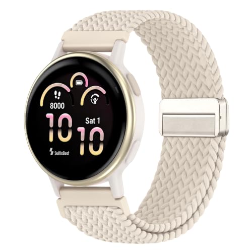 20mm���C�ґg�i�C�����o���h Garmin Vivoactive 5 6�Ή� | Garmin Venu Vivomove Luxe Approach S50/S44/S42 ���f�B�[�X �����Y �N�C�b�N�����[�X ���߉\ �L�k�� �����p�X�g���b�v