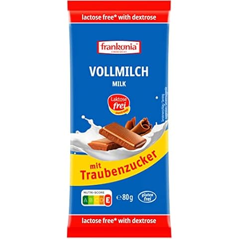 frankonia CHOCOLAT Vollmilch mit Traubenzucker laktosefrei & glutenfrei Cover