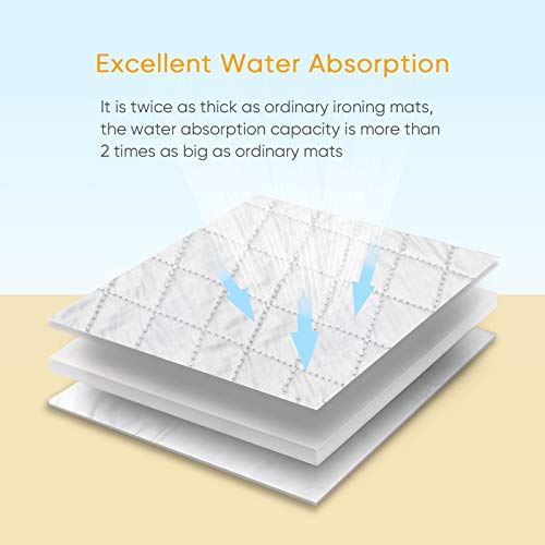 Ironing Blanket Ironing Mat,Second Generation Upgraded Thick Portable Travel Ironing Pad,Isolate Heat Pad Cover For Washer,Dryer,Table Top,Countertop,Ironing Board For Small Space-19 X 33 Inch #TOP3