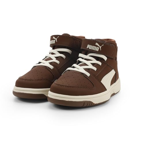 Image of PUMA Kids' Rebound Layup Mid Hook and Loop Sneakers