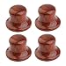 Dopro 2pcs Wood Knobs Bell Knobs Wood Control Knobs Guitar Bass Top Hat Knobs Various Wood Zebra/Maple/Bubinga/Compressed Wood