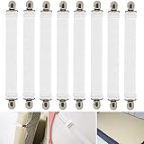 Ampliamente utilizado: adecuado para sábanas, protector de colchón, clips de manteles, fundas de edredón, fundas de colchón, ropa de cama, también camas ajustables, camas ocultas, etc. Evita problemas con las sábanas desordenadas y resbaladizas.