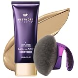 Westmore Beauty Body Coverage Perfector & Blend & Blur Body Brush Kabuki Brush - Waterproof Leg & Body Makeup - Tattoo Cover Up Makeup - 7 Oz (Warm Radiance)