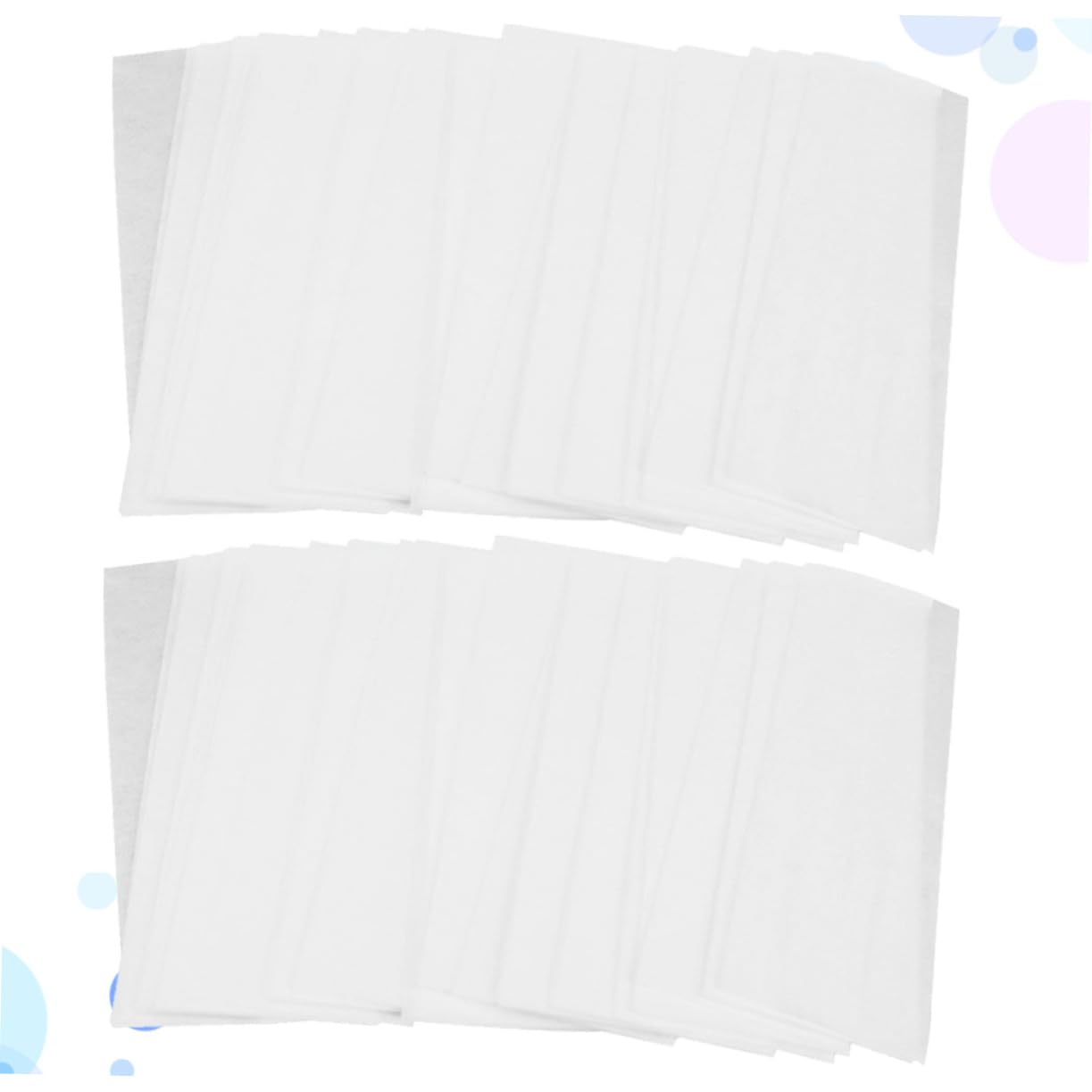 2bag Unbleached Wax Paper Bag Face Body Hair Removal Strips Soft Flexible for Ingrown Hair