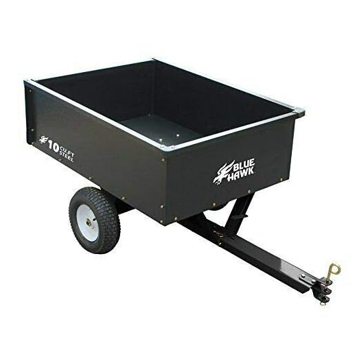 Blue Hawk 10-cu ft Steel Dump Cart - 400lb Capacity
