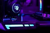 CoolBox DeepChroma gamingowy zestaw słuchawkowy z wysuwanym mikrofonem, oświetlenie RGB, kompatybilny z PC, PS4, Xbox One, w zestawie adapter