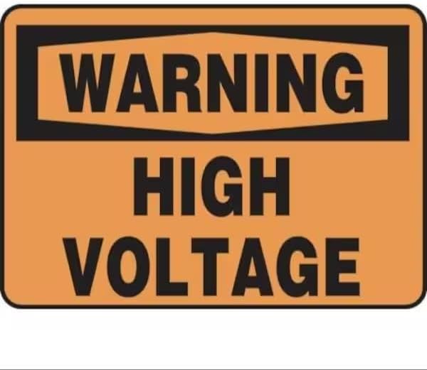 OSHA WARNING SAFETY SIGN HIGH, Mfr: FRMELC326XP-A