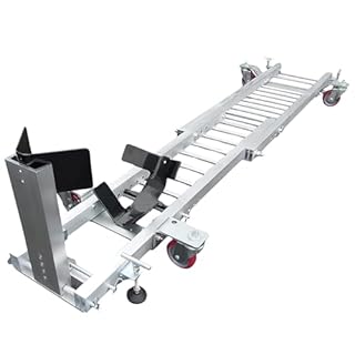 The USA Trailer Store Talon Motorcycle Garage Dolly an Aluminum and Steel Adjustable Bike Mover with an Integrated Wheel Chock - 1,300 Pound Load Capacity