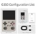 G350 Handheld Game Console , 3.5 Inch IPS Screen Linux System 3200 mAh Battery 4371 Games Preloaded , Portable Retro Video Games Console Support Wired Controller and Earphone (Gray)