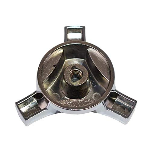 A-Team Performance - Air Filter Element Cabin Engine Fuel Air Heads Cleaner Wing Nut Large Spinner Universal - Compatible With Chevy Ford Mopar — Black Chrome #TOP5