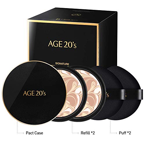 Age 20'S Make Up Set, Signiture Foundation Cushion Pact #13 Ivory + Green Tone Up Base #TOP7