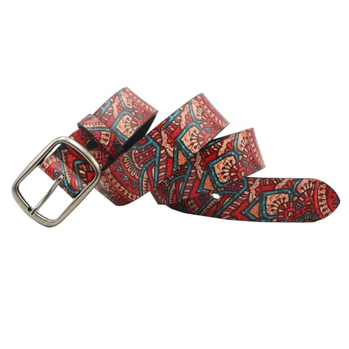 Ceinture graffiti hip-hop en cuir synthétique avec boucle élégante pour jean