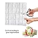 5 Sheets Ice Packs for Shipping, Dry Ice Packs for Coolers, Reusable Ice Packs for Shipping Frozen Food, Keep Food Fresh and Beverage Cold - Flexible Ice Blankets, 24 Large Cells Each