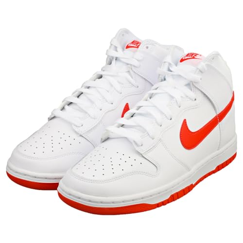 NIKE Herren-Basketball, Wei&szlig;/Picante Rot-Wei&szlig;, 43 EU, Wei&szlig; Picante Rot Wei&szlig;, 44 EU