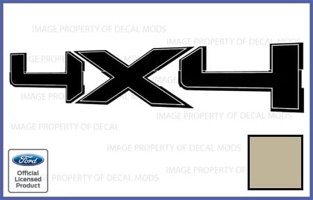 Decal Mods Calcomanías 4x4 para Ford F150  CSGD (2009-2014) Juego de 2 (arena dorada (como Adobe pálido))