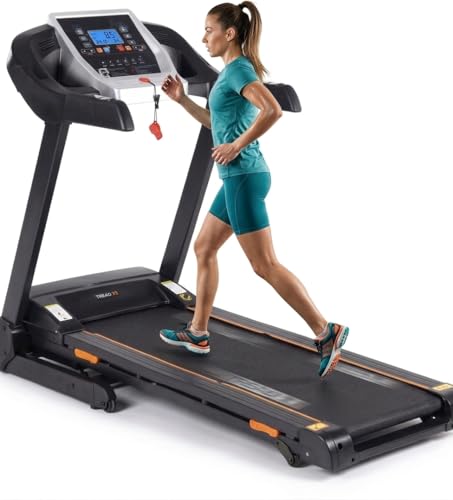 Image of Motorised Treadmill 150kg Weight capicity for Home Gym, Electric Running Machine with Digital Display, 6.5 hp Motor, 18km /h top Speed, Air Cushion Layer (1 Year Warranty) (T440)