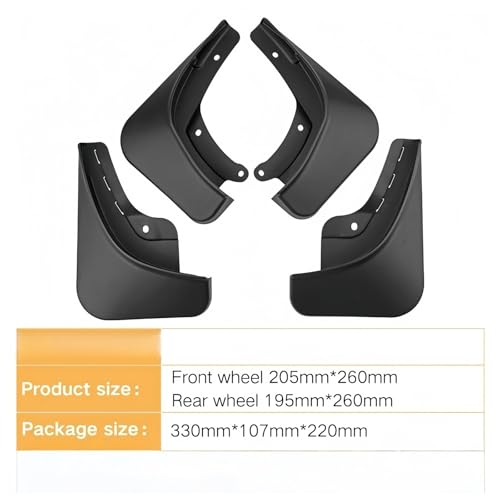 Garde-boue voiture anti-projections pour roues Tesla Model 3 2024 - 4
