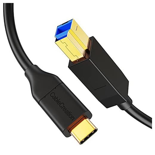 CableCreation USB 3.1 C to USB B Cable 4FT, USB Printer Cable USB B to C 10Gbps for Thunderbolt 3 Host MacBook Pro Air USB B Printer, External Hard Drive, Docking Station, Scanner, 1.2M Black