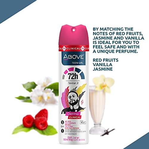 Above, Desodorante Antitranspirante Neymar Jr Teen Girl Al 150Ml/90G
