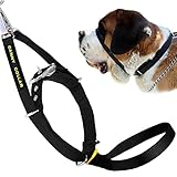 Sanftes und effektives Training für Spaziergänge mit dem Hund – kein Reiten in die Augen Ihres Hundes oder Zerren des Kopfes. Eine einzige Linie über die Nase Ihres Hundes und die Hinterkopf-Bedienung beides bedeuten, dass Ihr Hund auf seinen Spaziergängen bequemer ist.