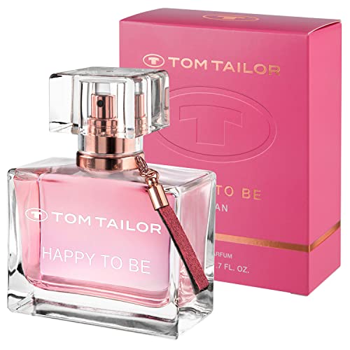 Tom Tailor Perfume para mujer Happy to be woman 50 ml I Florales Eau de Parfum Mujer para todas las edades I combinación afrutada de jazmín, pomelo, vainilla y ámbar I afrutado y oriental