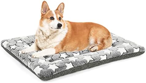 Kigmmro Dog Bed Mat, Machine Washable Pet Bed Pad for 30-inch Kennel, Reversible Dog Crate Pad for Medium Small Dogs, Portable and Soft Pet Bed Mat