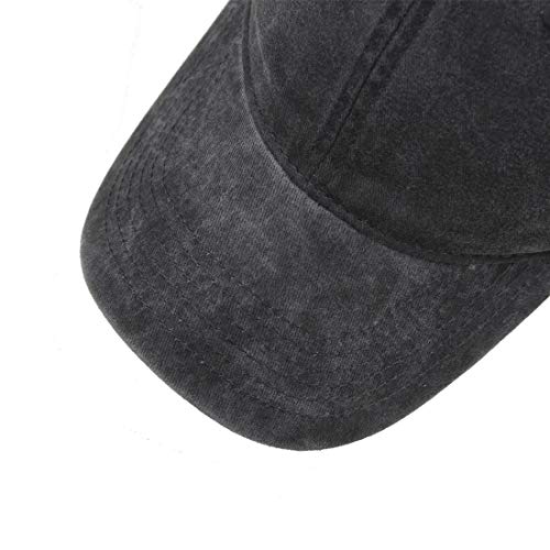 Image of HH HOFNEN Baseball Cap Washed Cotton Unstructured Vintage Hat for Men Women | Unisex Sports Ball Caps Sun Protection Adjustable Outdoor Curved-Brim Dad Hat Classic Plain Cap
