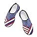 JoyLamoria House American Flag Print Shoes for Women Orthopedic Stylish Work Nurse Fashion Travel