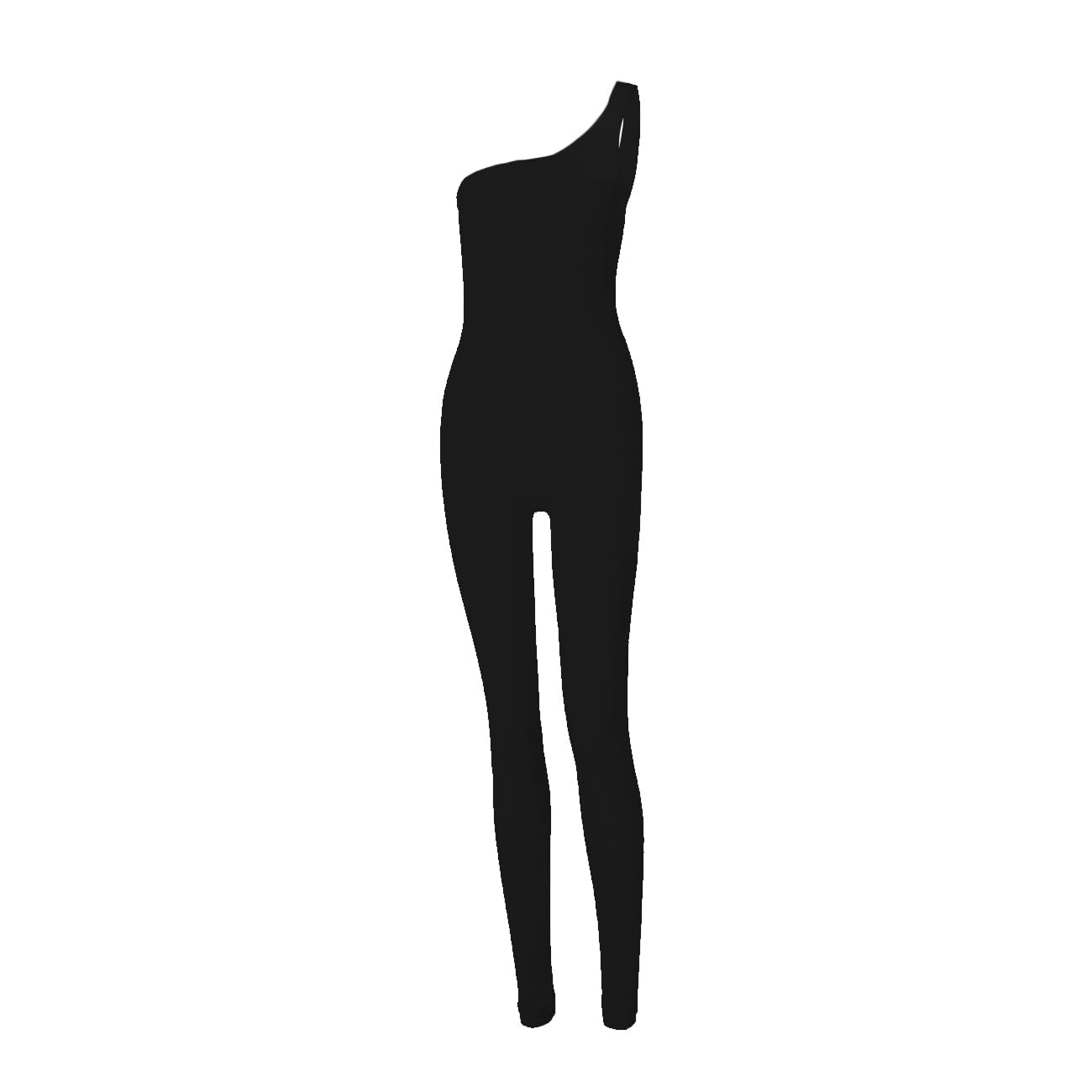 KOEMCY Mujer Deportivo Mono un hombro Jumpsuit Elástico Bodysuit Da Una Pieza Sin Mangas Bodycon Reductor Traje Deporte Yoga