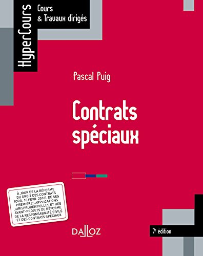 Contrats spéciaux (HyperCours) Contrats spéciaux (HyperCours)