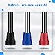 supregear Stockspitzen 19 mm - 4er Pack Robuste Gummi-Ersatzkappen, Rutschfeste Stahlverstärkte Spitzen für Gehstöcke und Krücken, Blau