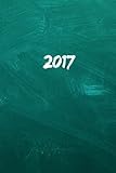  2017: Kalender/Terminplaner: 1 Woche auf 2 Seiten, Format ca. A5, Cover Schultafel