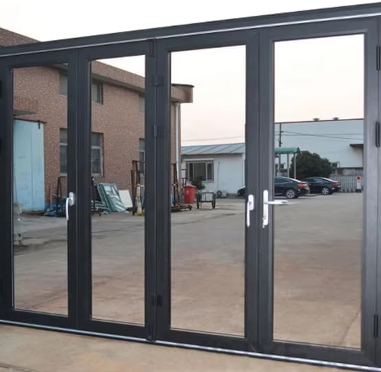 Folding Glass Door (Grey, 8x8)
