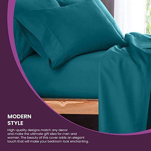Superior Egyptian Cotton 300-Thread-Count Sheet Set, Deep Pocket, Cal King, Burgundy #TOP1