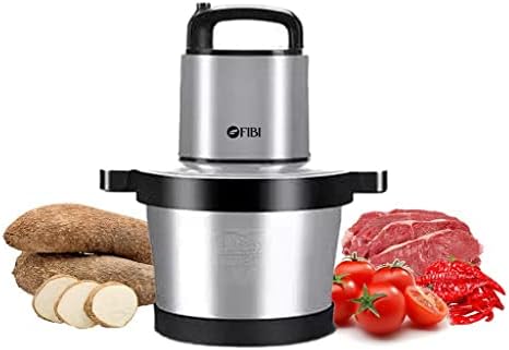 FIBI FOOD PROCESSOR - 1500W, Multi-Functional Food Chopper, Electric Meat Grinder and Yam Pounder,4 Sharp Blades,6Liters