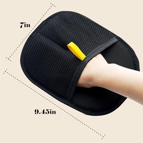 Image of Reusable Pet Hair Removal Gloves, Electrostatic Hair Remover, Efficient Grooming Gloves for Pet Hair, Dog and Cat Fur Electrostatic Gloves for Couch, Clothes, Carpet, Bed Sheet