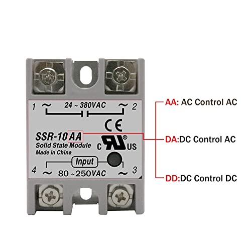 Relais à semi-conducteurs SSR-80A AA pour contrôle de température PID - 5