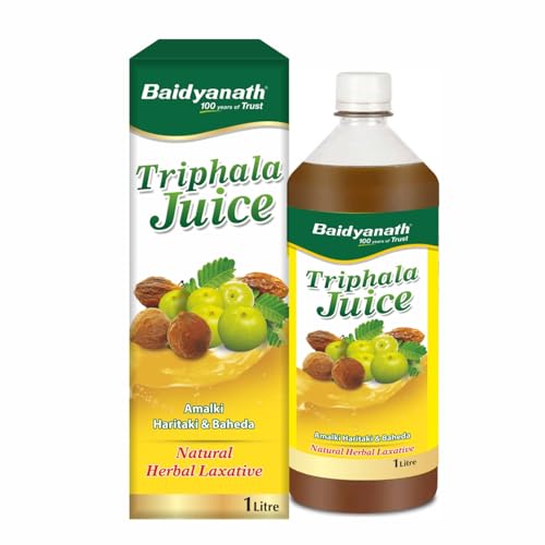 Baidyanath Triphala Juice - 1 L | Helpful in Weight Management, Digestive Problems, Constipation, Maintaining Cholesterol Level (Pack of 1)