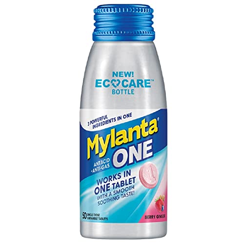 Mylanta One, Berry Ginger Flavor, 50 Count, Eco Care, Pink #TOP8