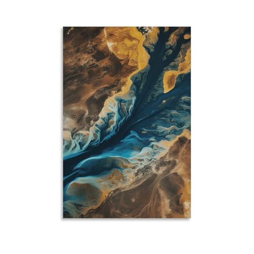 Peinture sur toile paysage complexe pour habiller un mur vide de salon