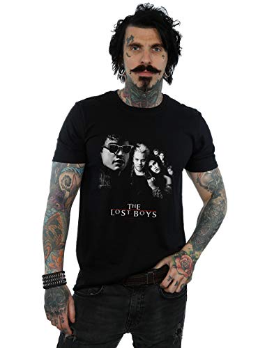 Absolutecult the lost boys men's poster mono t-shirt bl…