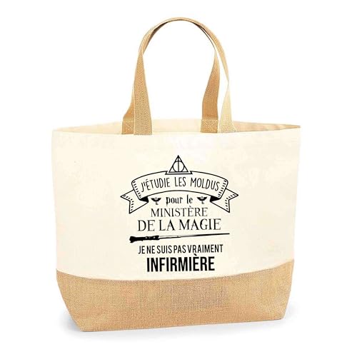 Cabas de plage et courses motif Ministère de la Magie pour vos sorties